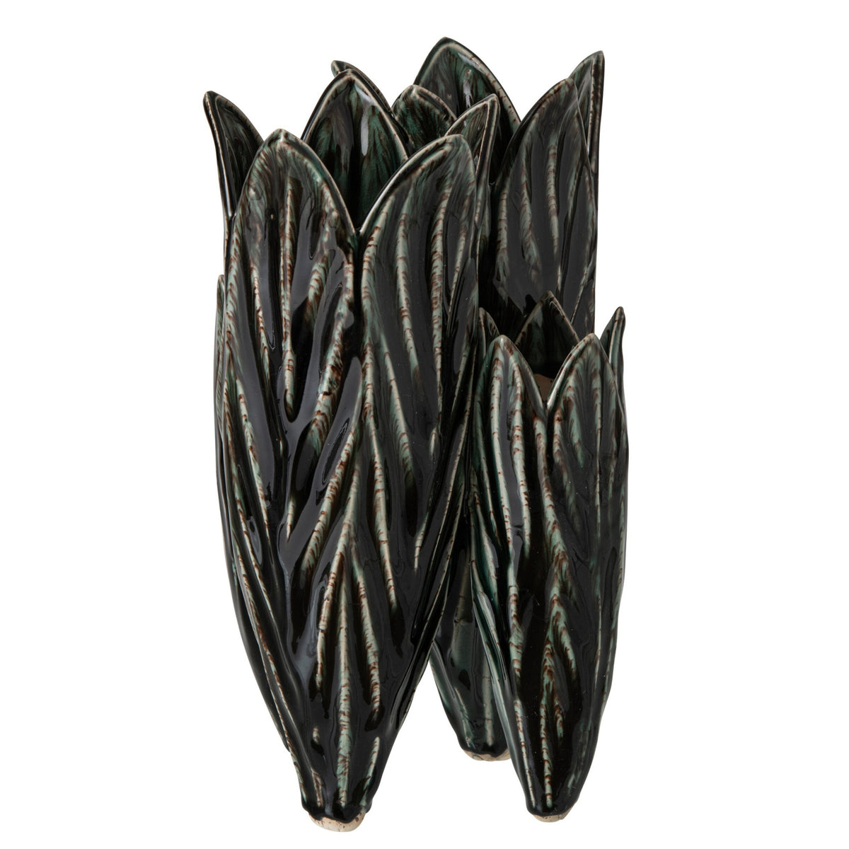 J-Line Petrol Clay Vase
