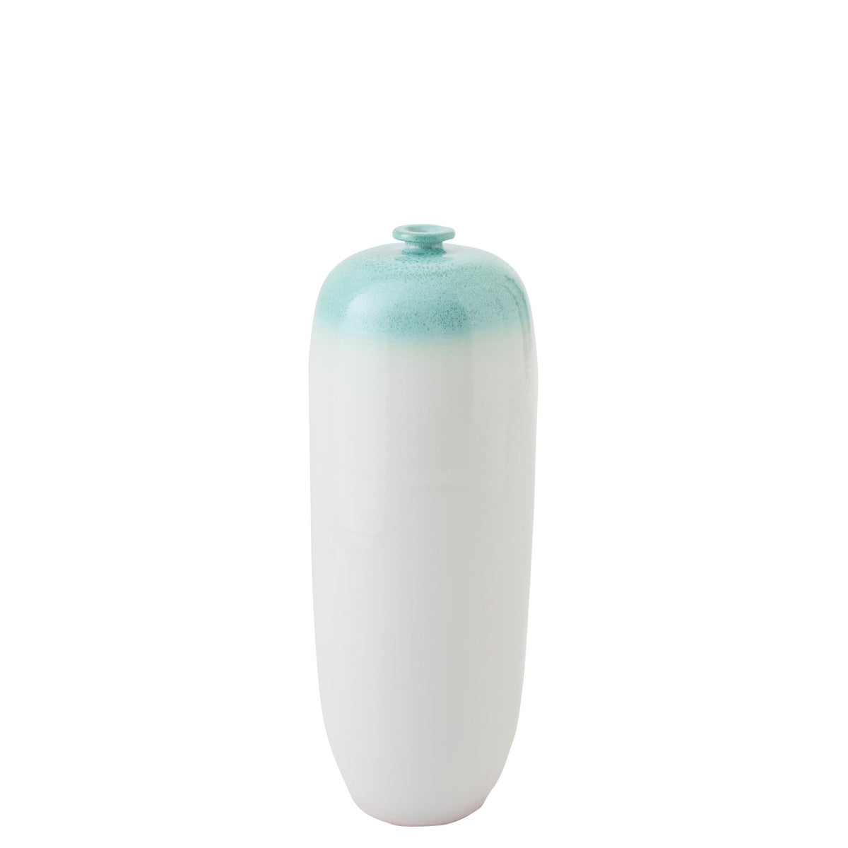 Floor Vase Ceramic Mint Green/White Medium J-Line