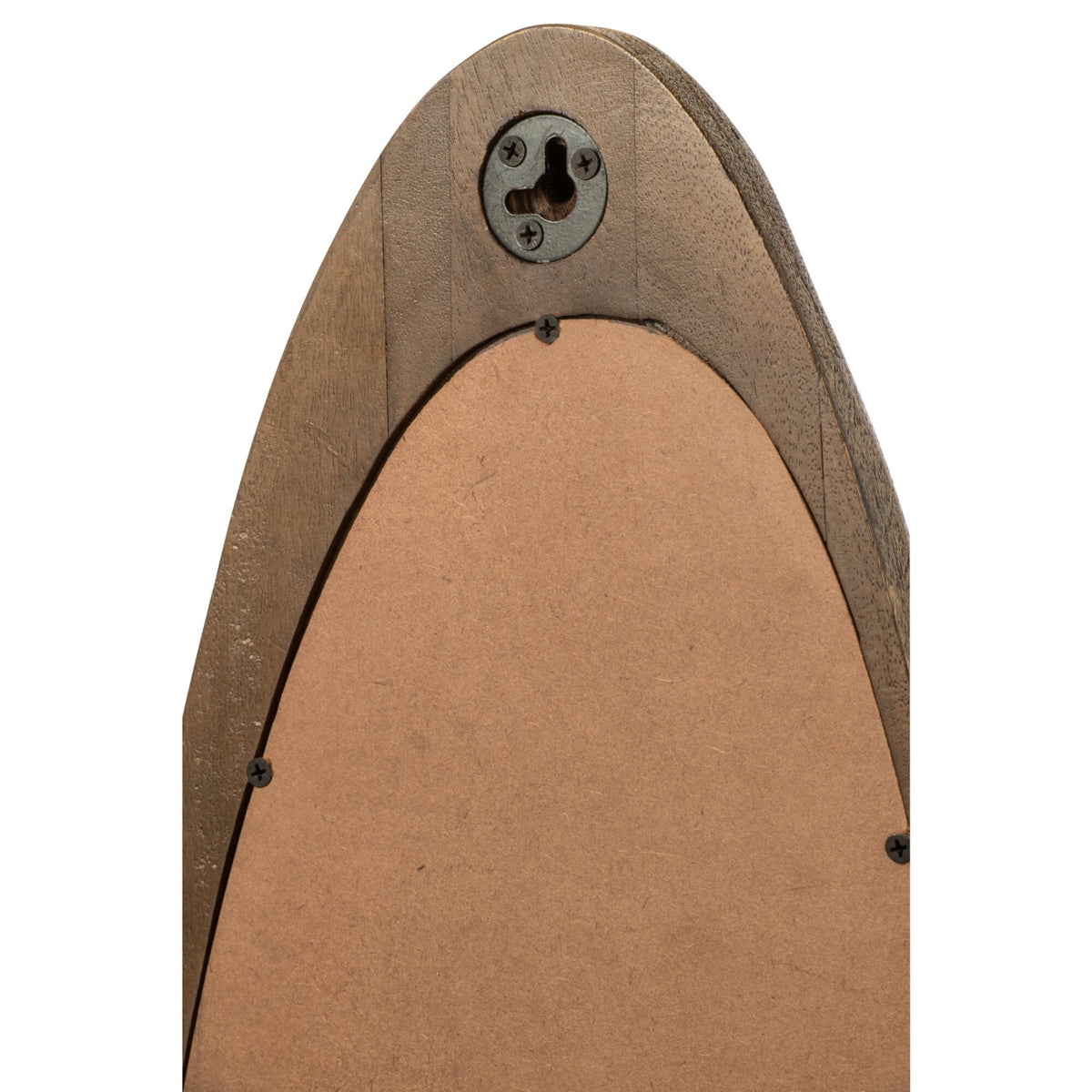 Mango Wood Wall Mirror Dark Brown J-Line