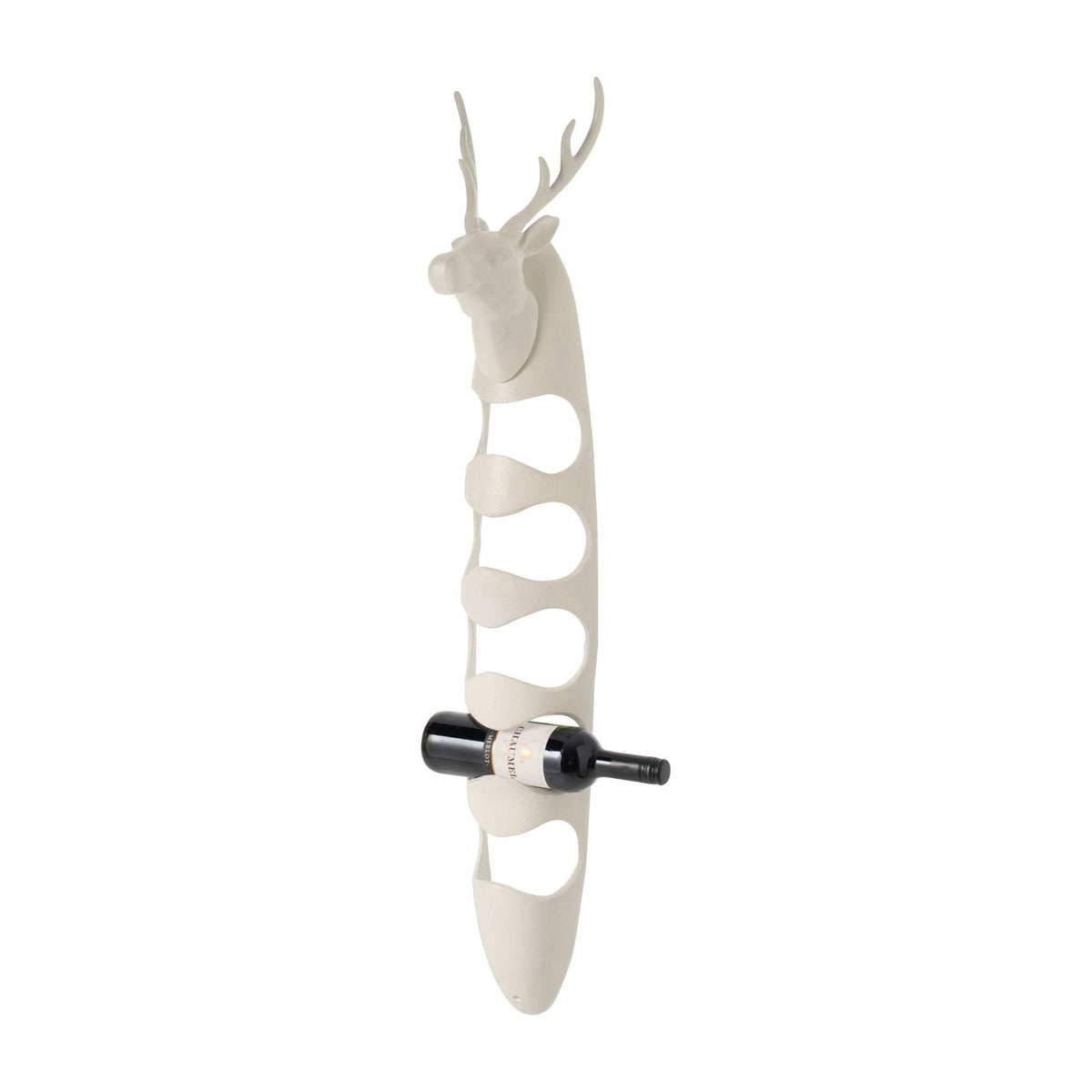 Wine Rack Deer Aluminum Off-White J-Line