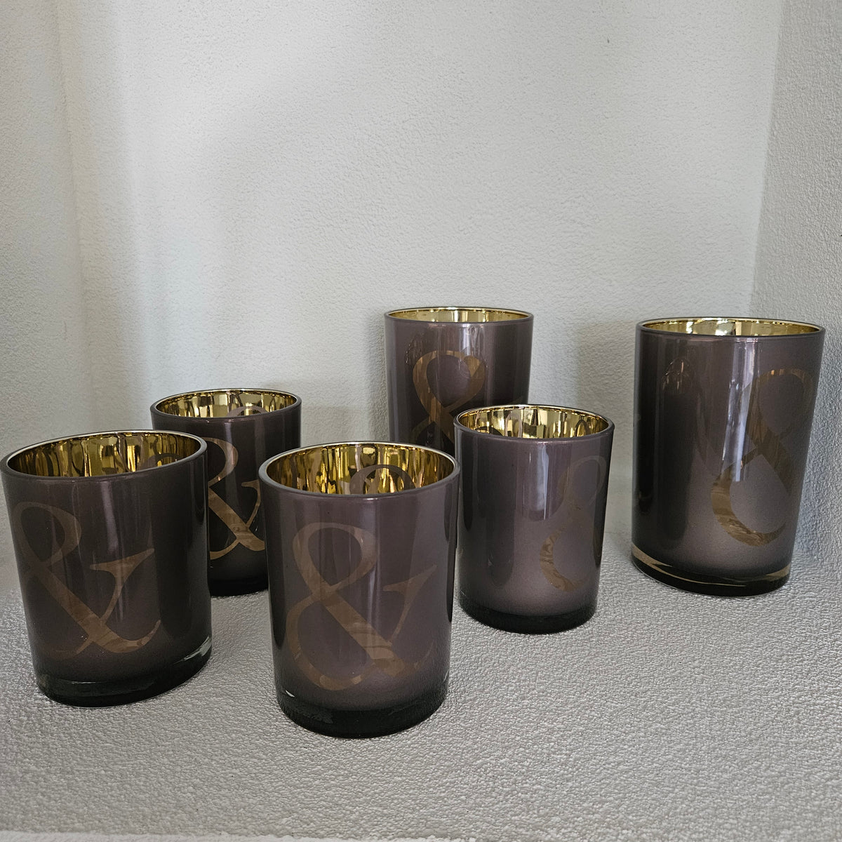 Windlicht & Taupe 12cm - Windlicht - Mars & More - livinglovely.nl