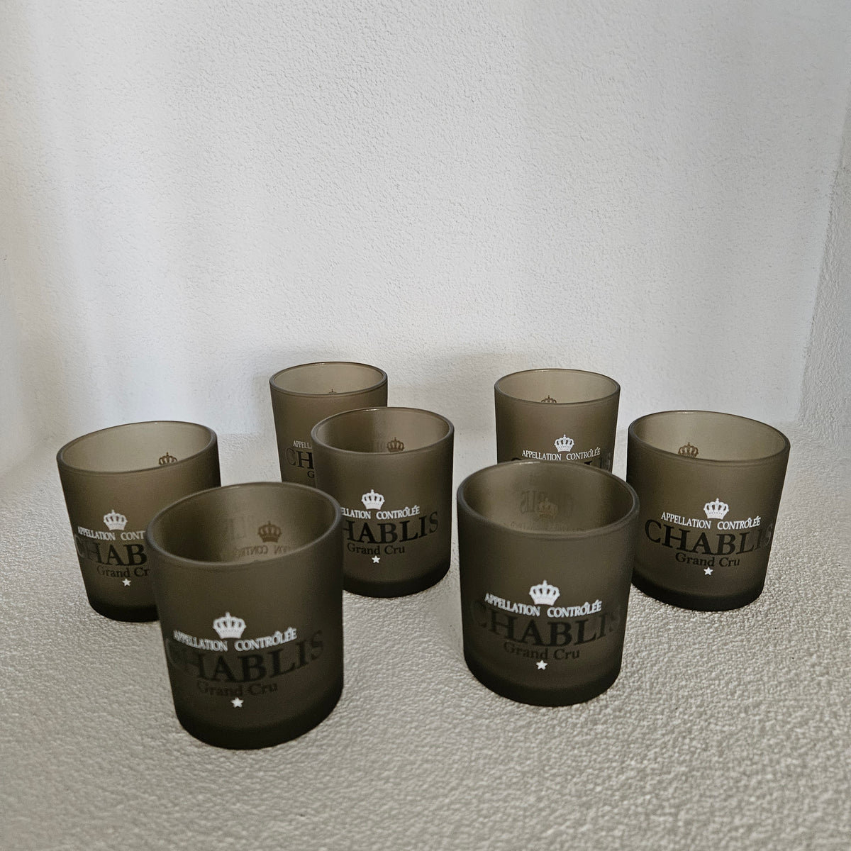 Windlicht Wijn Chablis Taupe Small 8 cm - Windlicht - Mars & More - livinglovely.nl