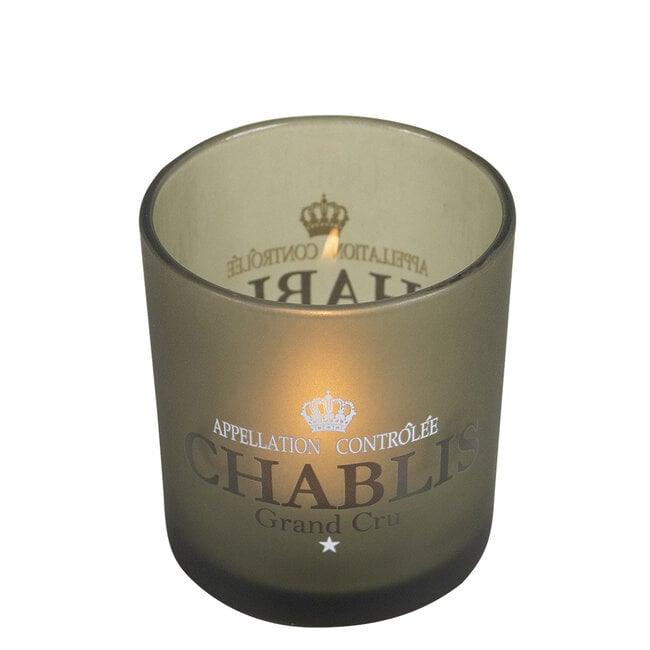 Windlicht Wijn Chablis Taupe Small 8 cm - Windlicht - Mars & More - livinglovely.nl