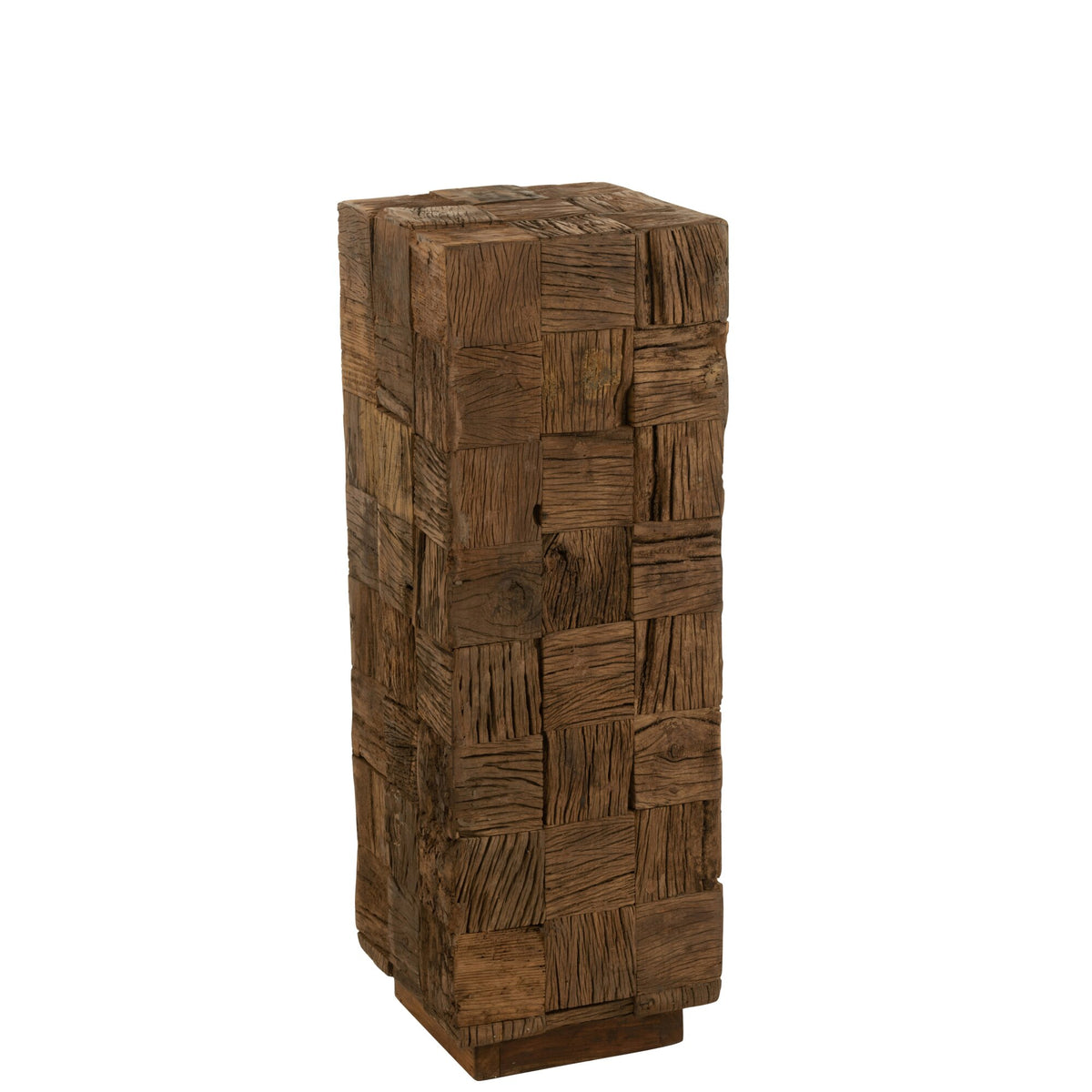 Column Recycled Wood Natural Medium J-Line