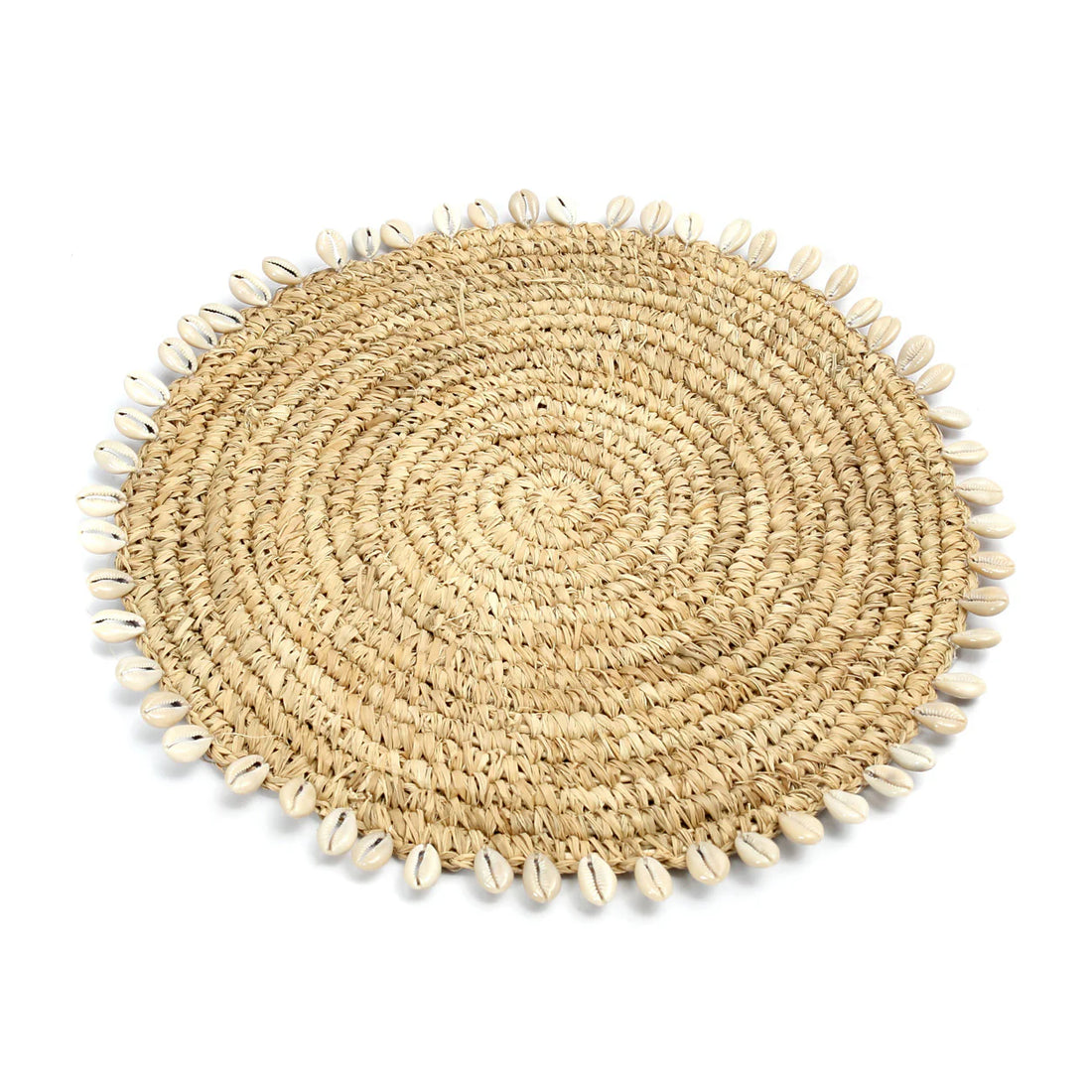 The Raffia Shell Placemat Natural Bazar bizarre