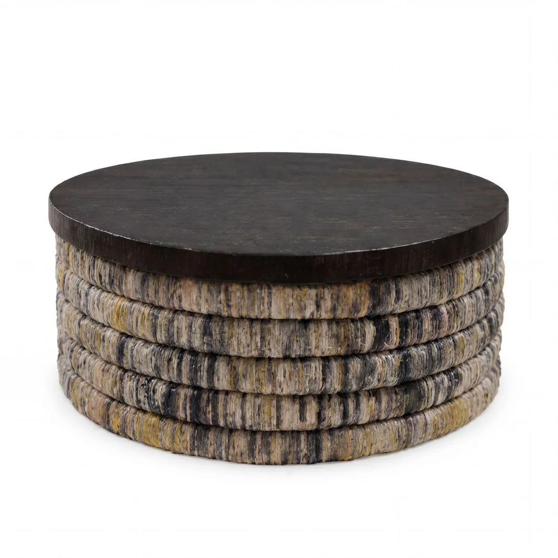 Banana Round Grey Wash Magani Coffee Table Bazar Bizar