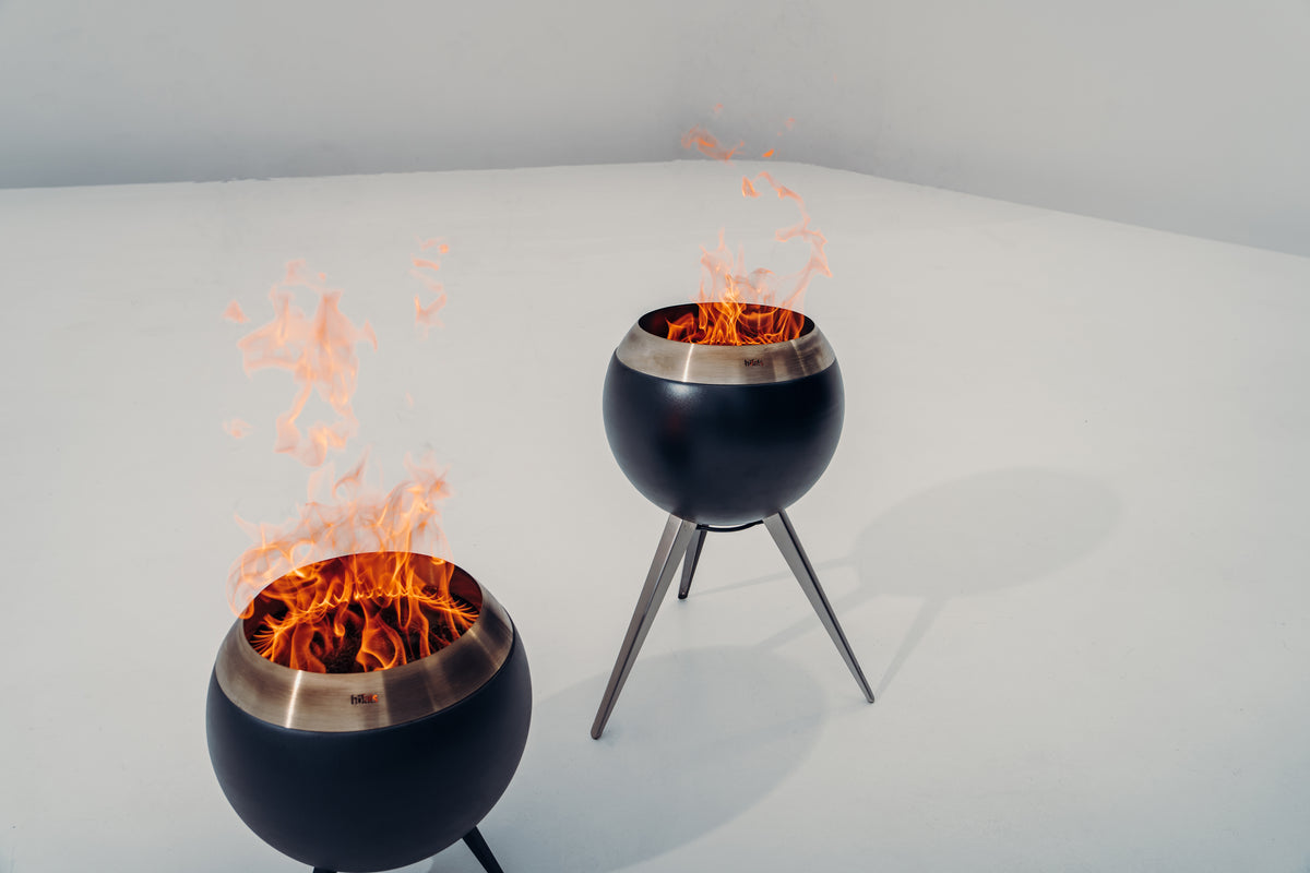 MOON 45 Fire Pit Tall Silver Höfats