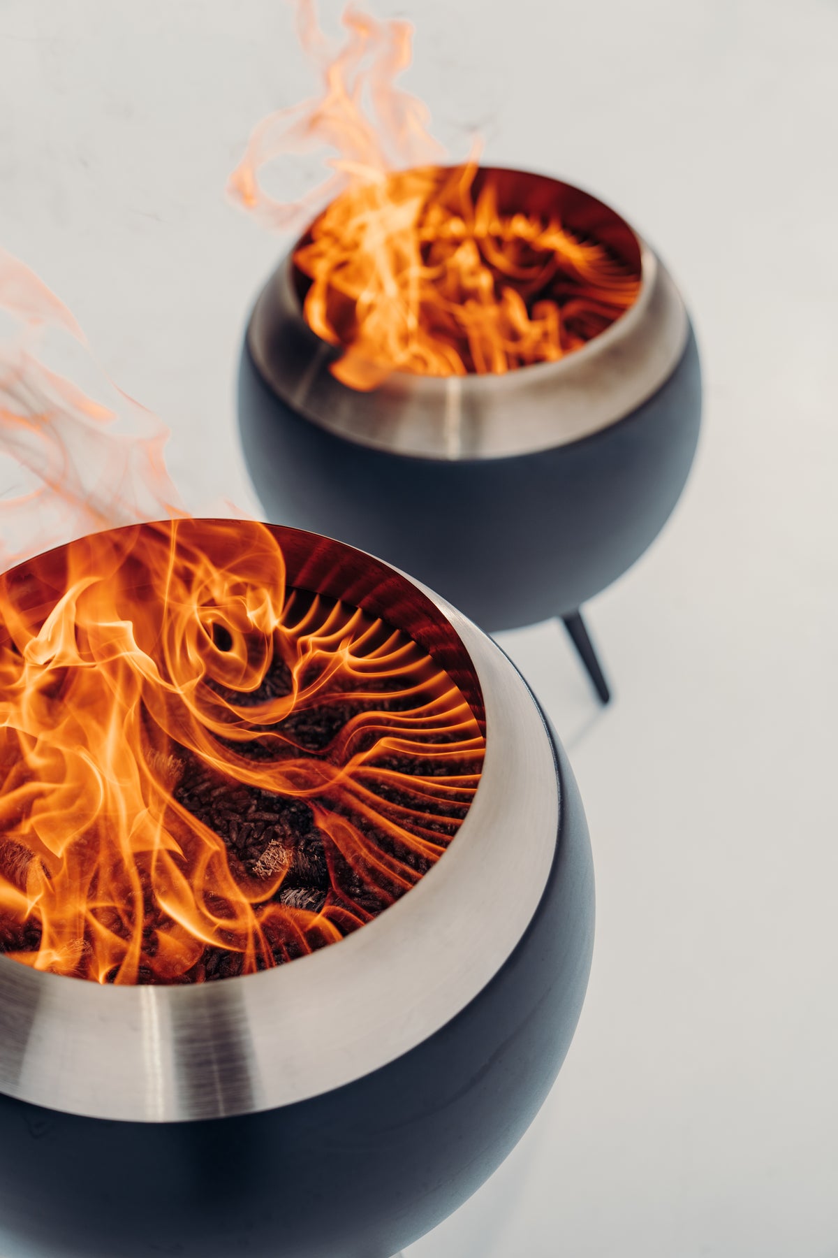 MOON 45 Low Silver Fire Pit Höfats