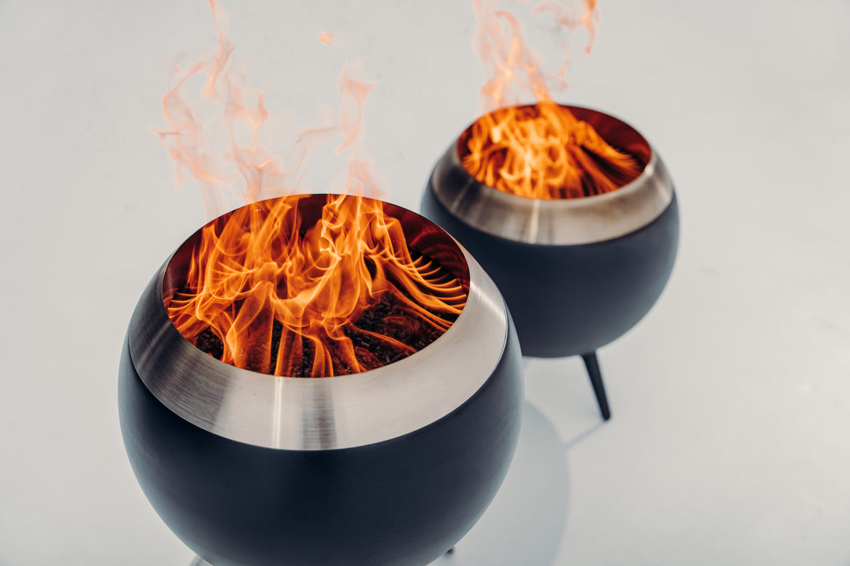 MOON 45 Fire Pit Tall Silver Höfats
