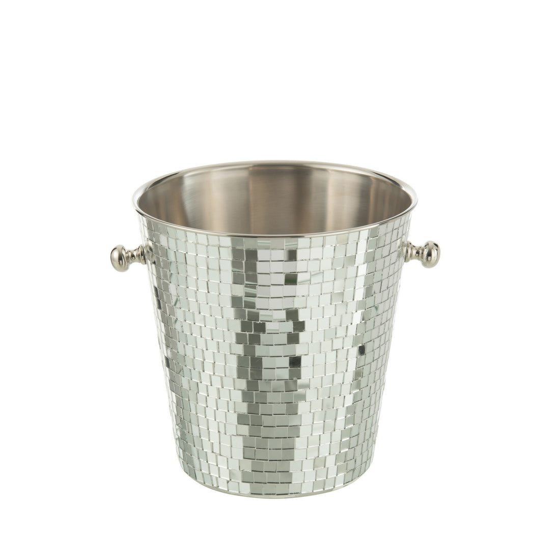 Ice Bucket Mosaic Stainless Steel Silver J-Line
