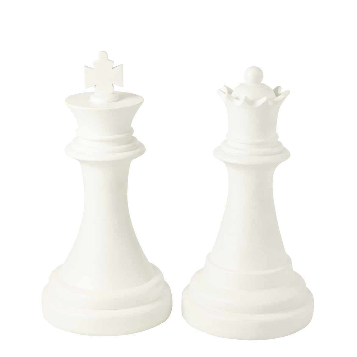 Large Chess Piece Queen White J-Line