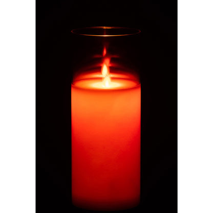 LED Lamp Blinking Glass Red Large