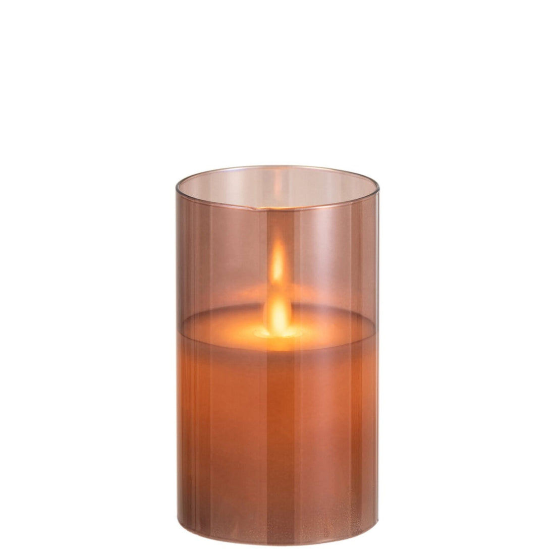 LED Lamp Blown Glass Brown Small