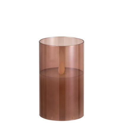 LED Lamp Blown Glass Brown Small J-Line