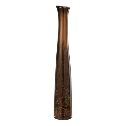 Dark Brown Glass Vase Cylinder Large J-Line