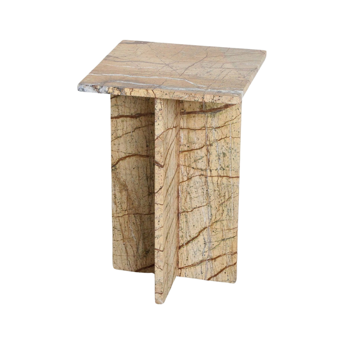 Seoul Marble Side Table Bizar Raw Materials