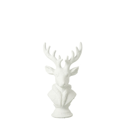 Deer Polyresin White Small J-Line
