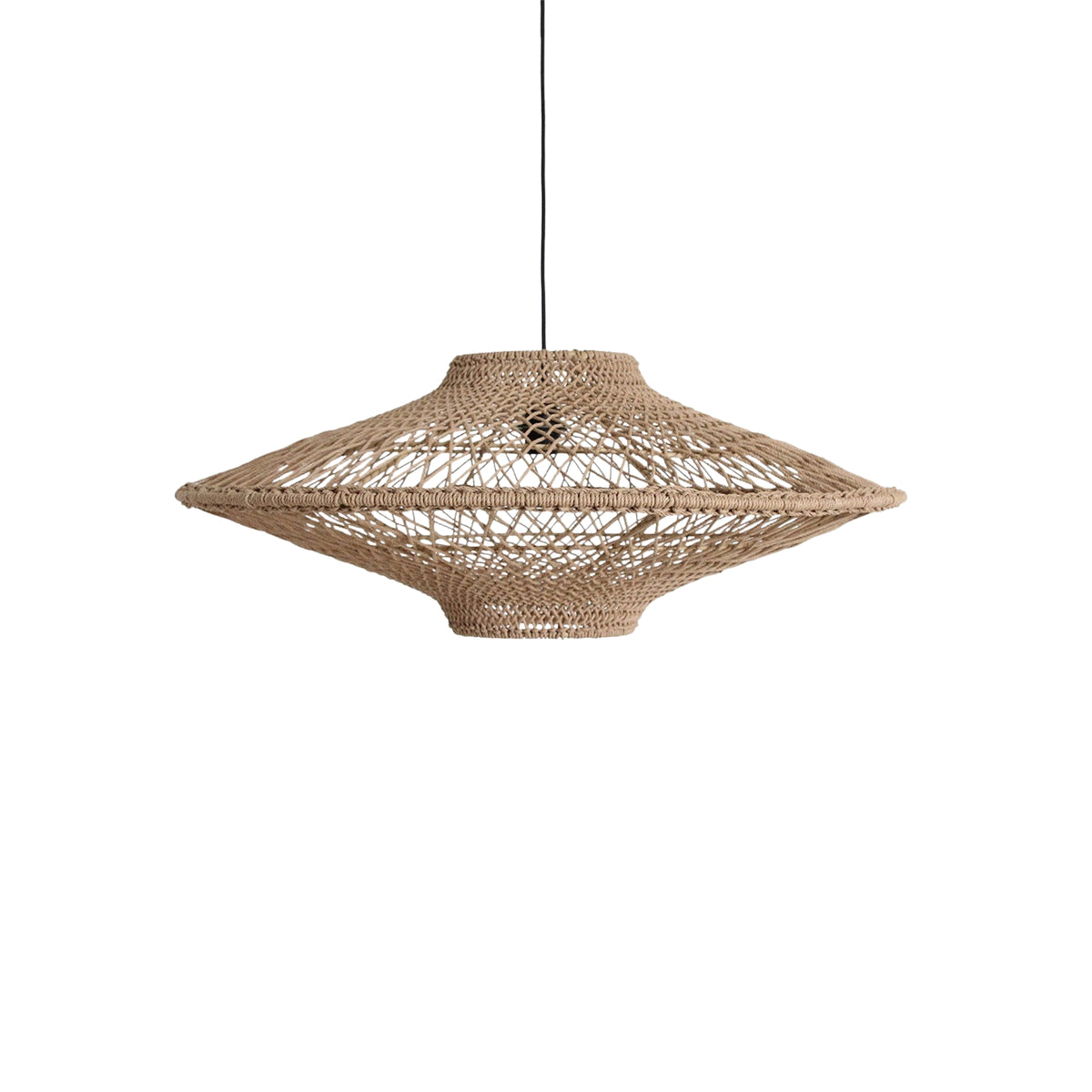 Raw Materials Corda Rope Pendant Light Natural Set of 2