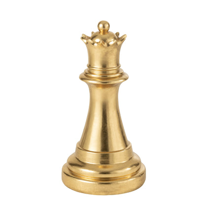 Chess Piece King Polyresin Gold-Colored J-Line