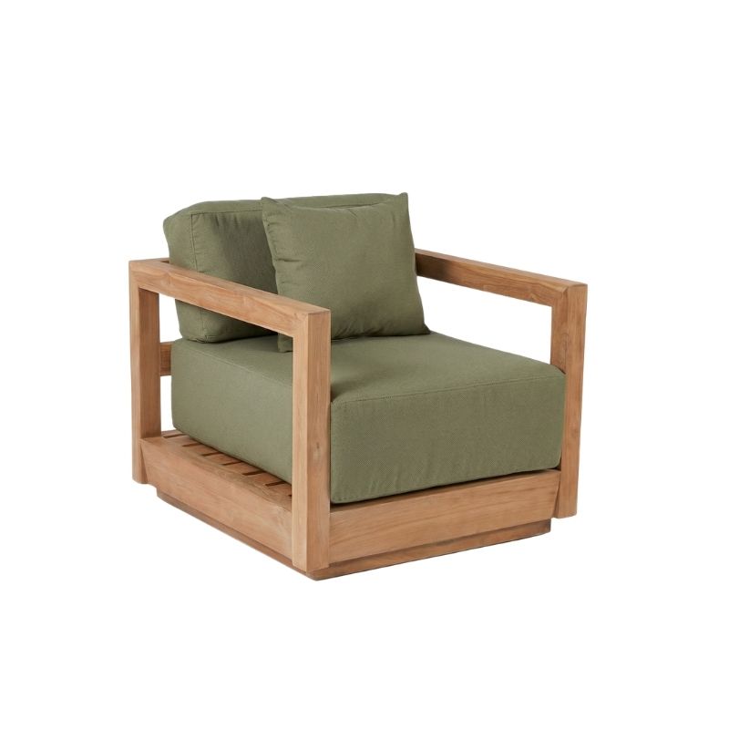 The Umalas Single-Seater Sofa - Outdoor - Green Alga Bazar Bizar