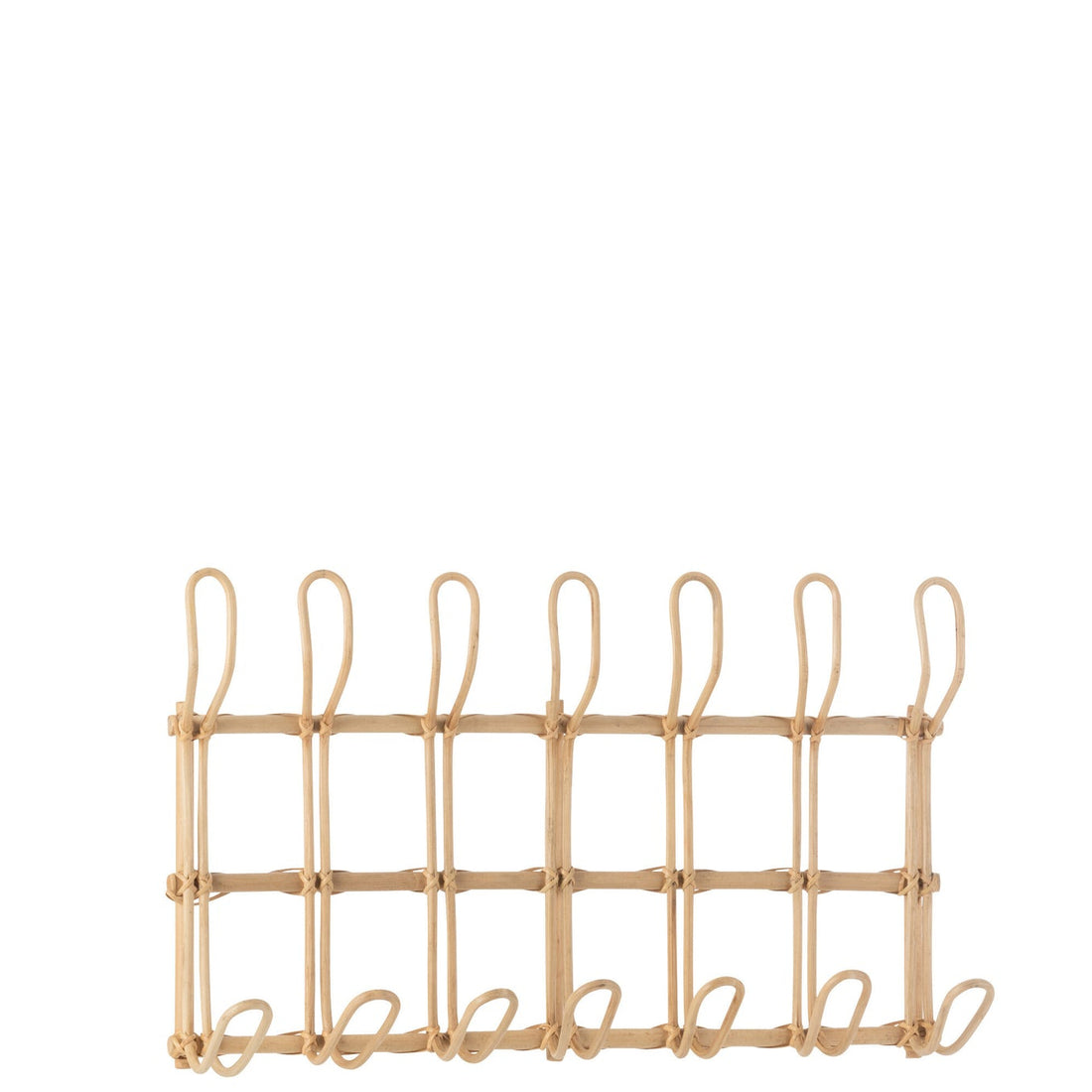 Coat Rack Ellen 6 Hooks Natural Rattan J-Line