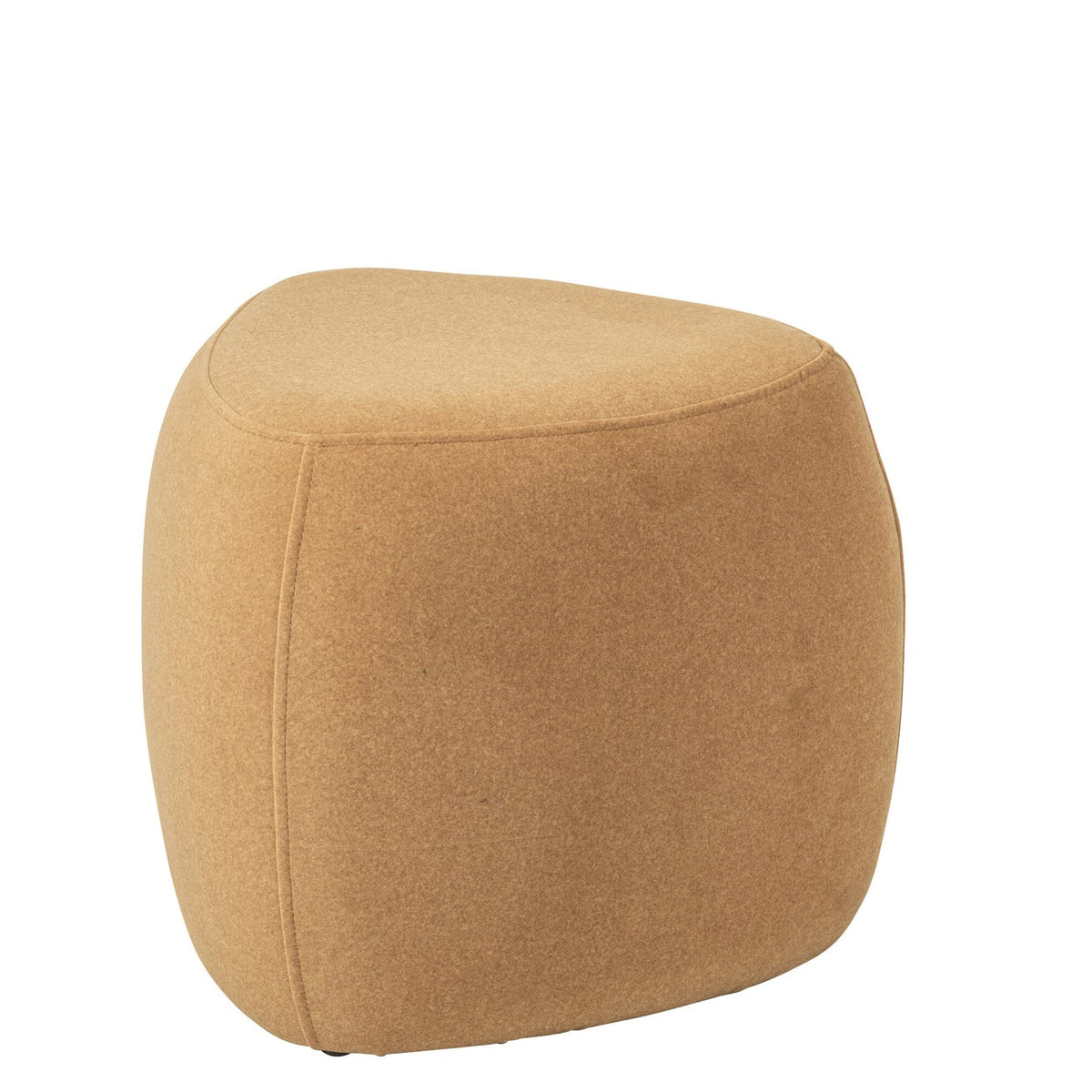 Triangle Pouf Plywood/Fabric Ochre Yellow J-Line