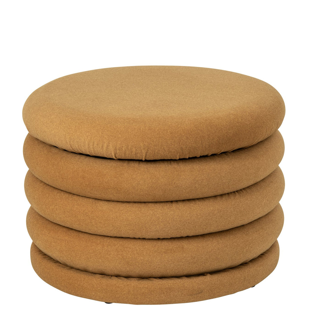 Pouf Mich Plywood/Fabric Ochre Yellow J-Line