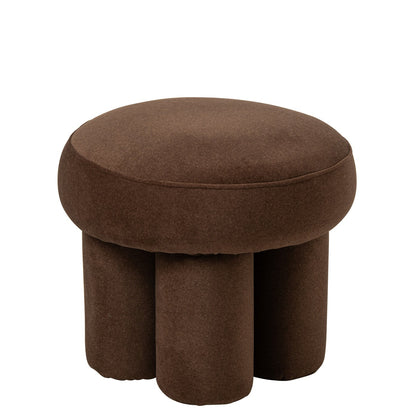 Pouf Legs Plywood/Fabric Taupe Small J-Line