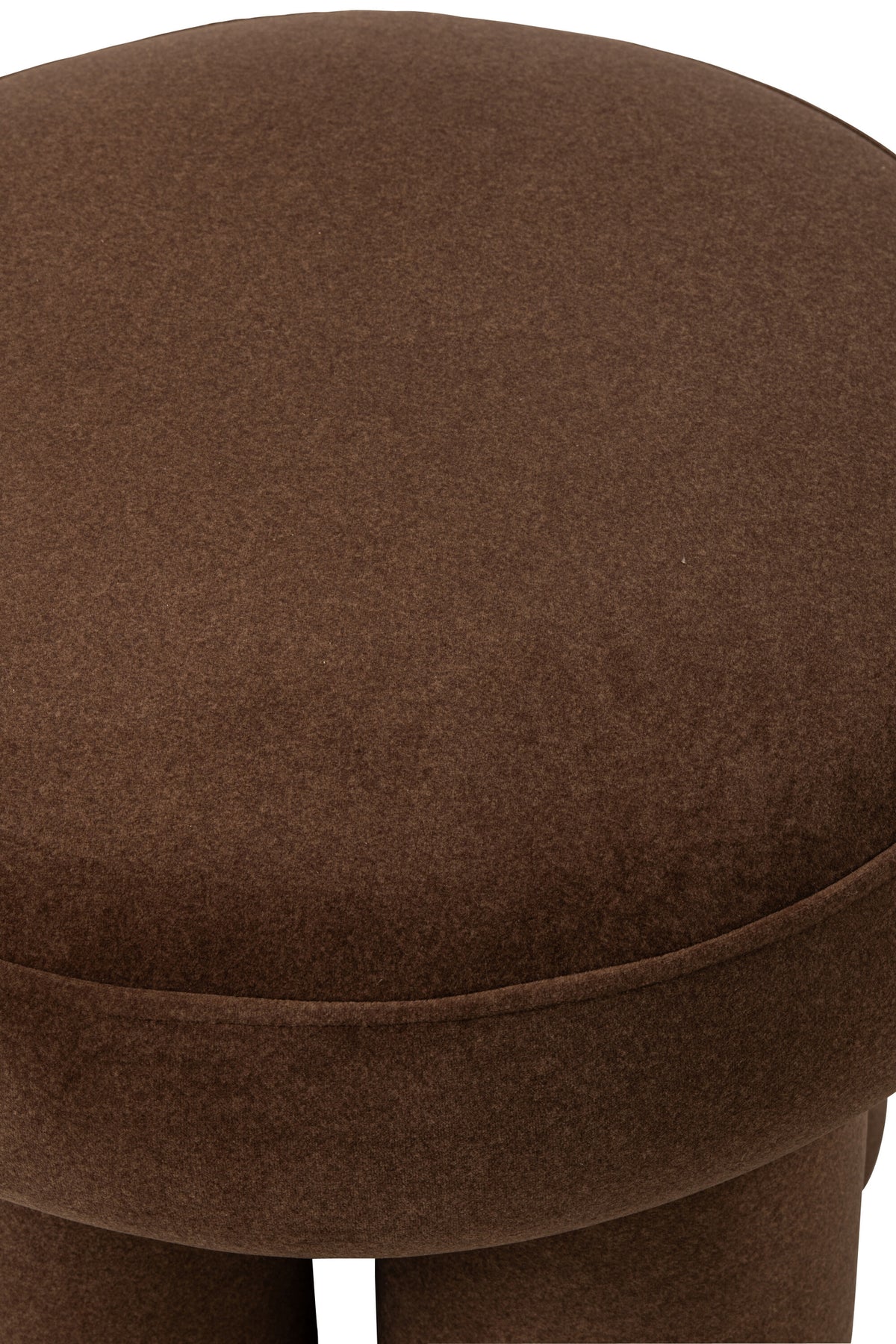 Pouf Legs Plywood/Fabric Taupe Small J-Line