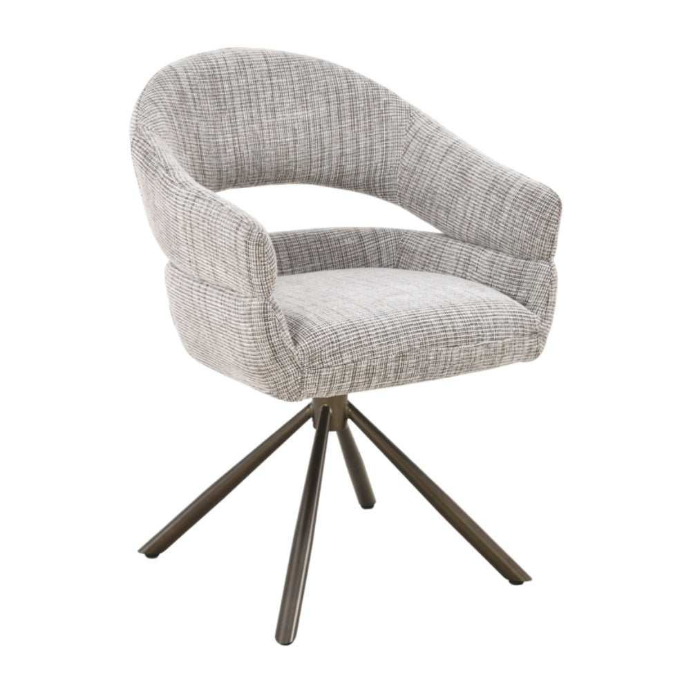 MUST Living Clooney Beige Swivel Dining Chair