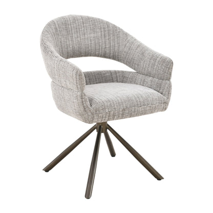 MUST Living Clooney Beige Swivel Dining Chair
