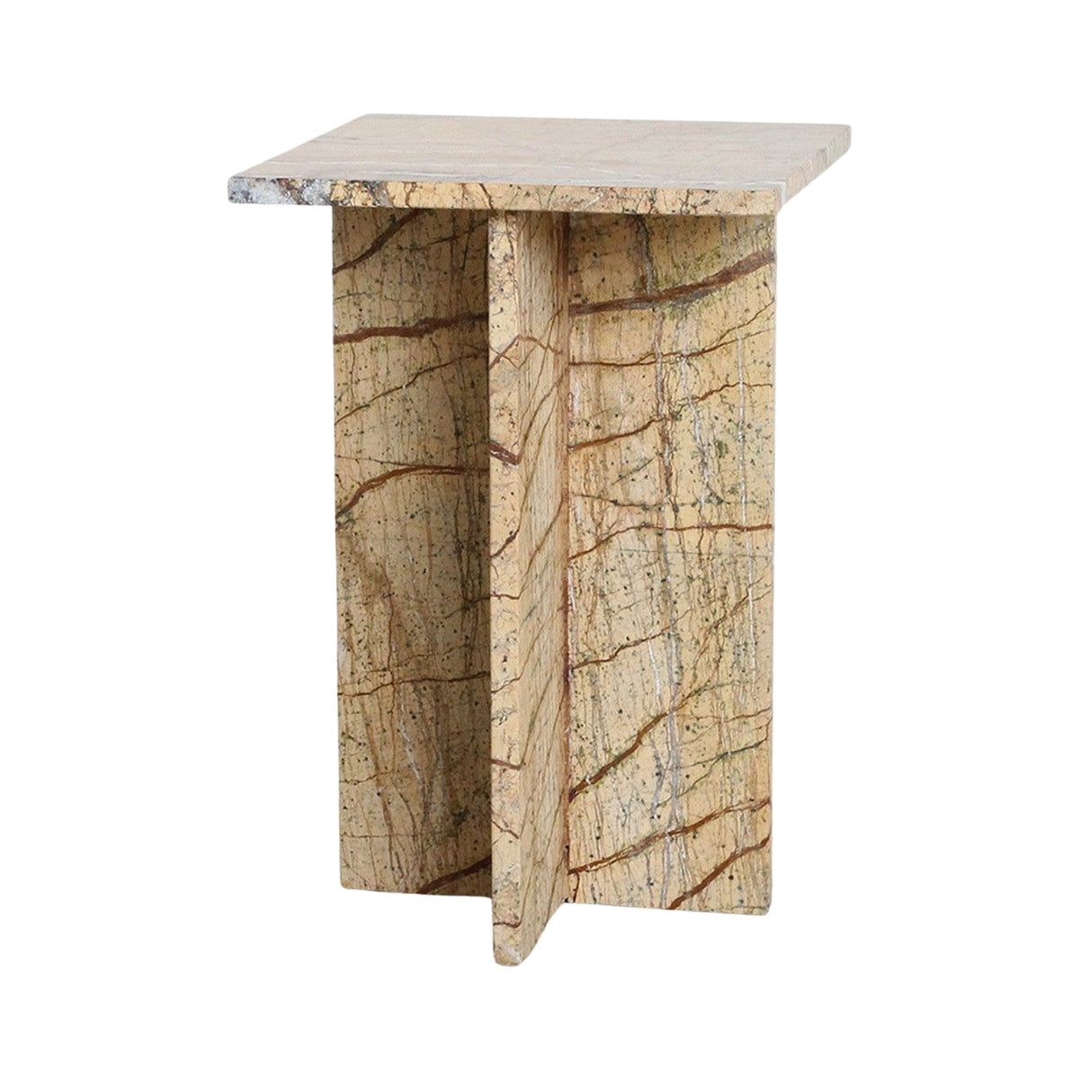 Seoul Marble Side Table Bizar Raw Materials