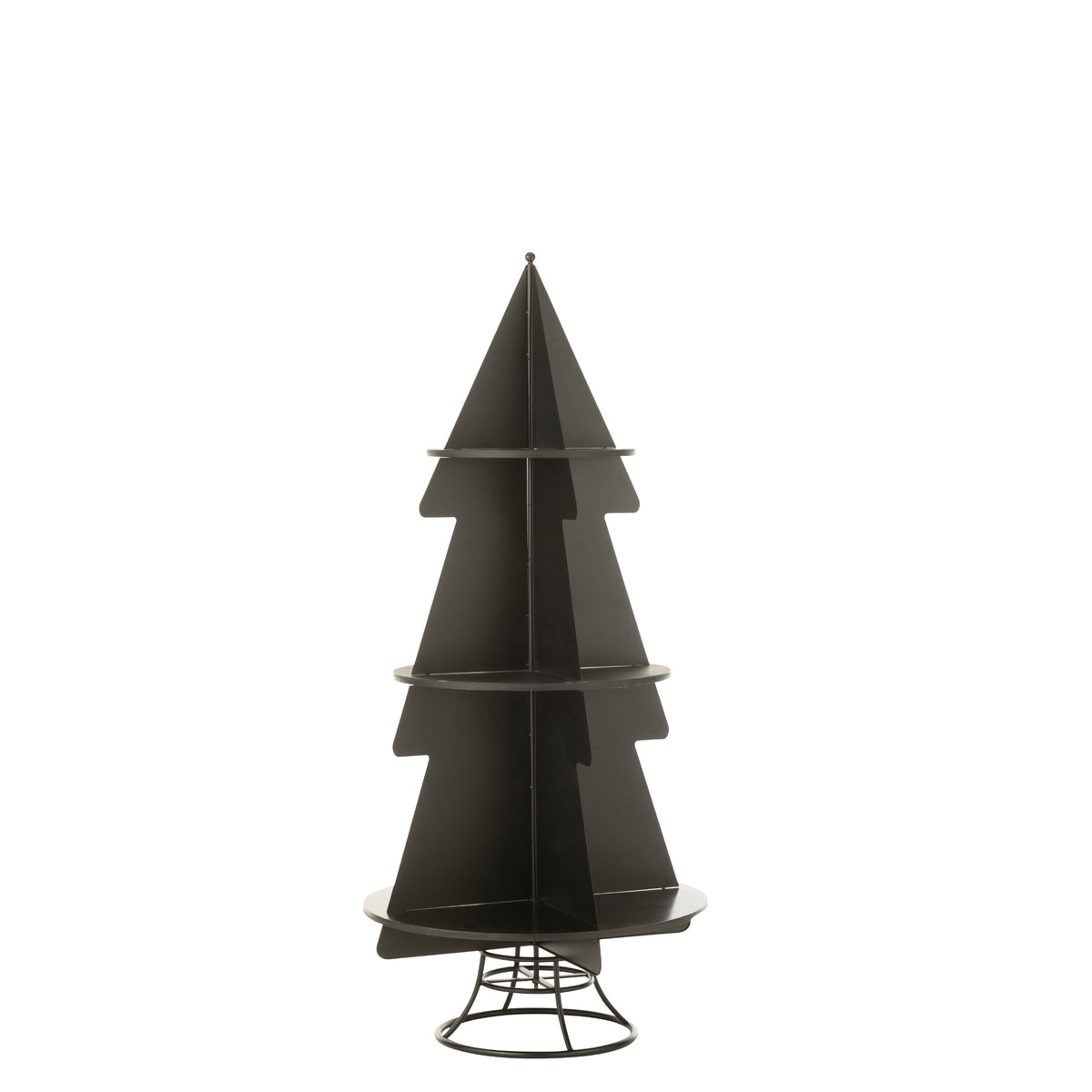 Christmas Tree Display Metal Black Medium J-Line
