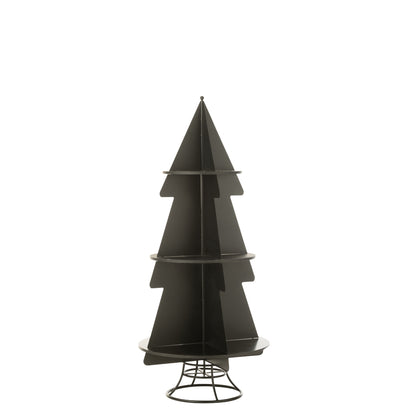 Christmas Tree Display Metal Black Medium J-Line