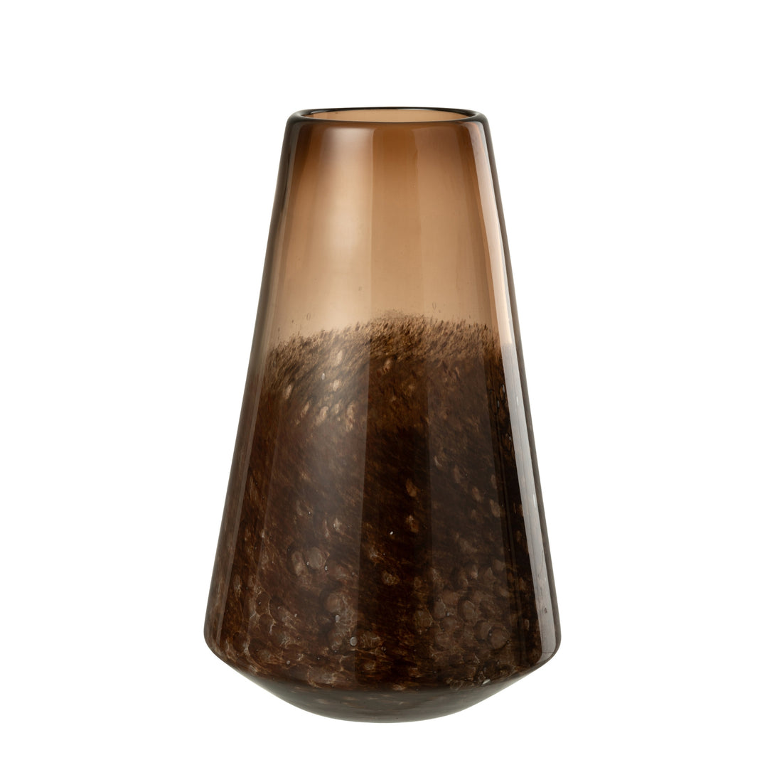 Dark Brown Glass Vase Cone Large J-Line