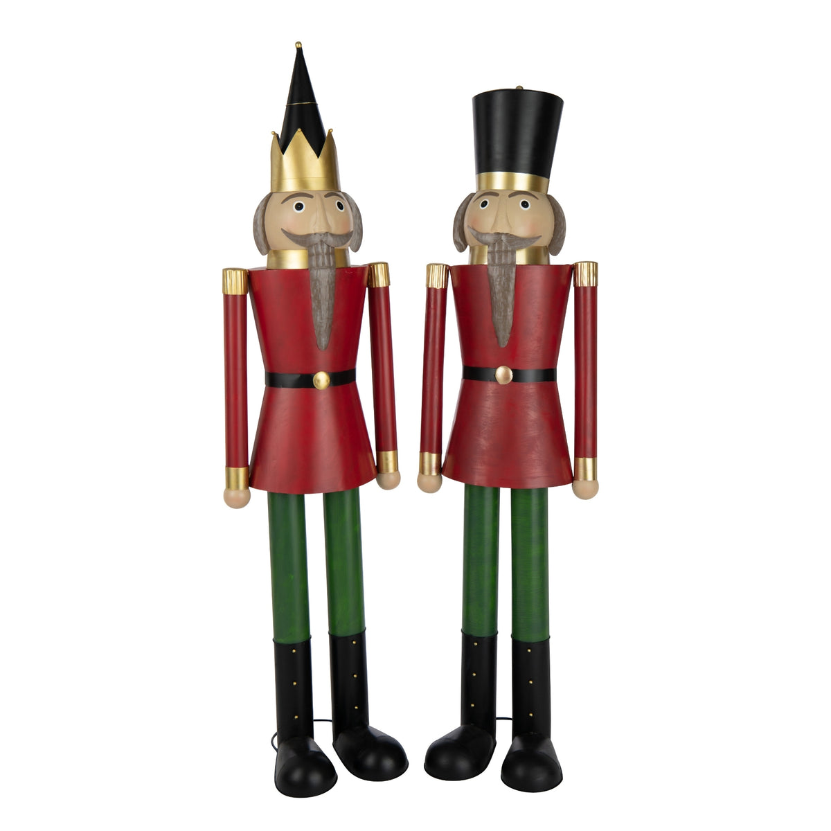 Nutcracker Moustache Metal Multicolour H150cm J-Line