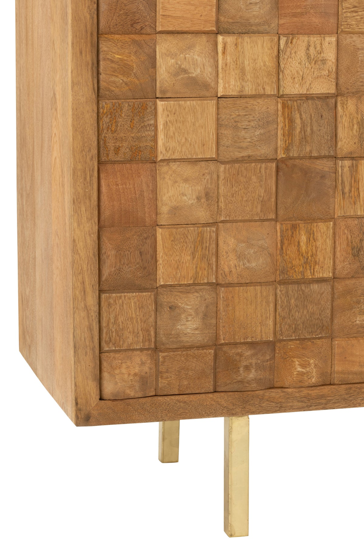 Nino Cabinet Metal/Mango Wood Natural/Gold J-Line