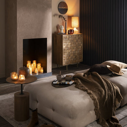 Nino Cabinet Metal/Mango Wood Natural/Gold J-Line