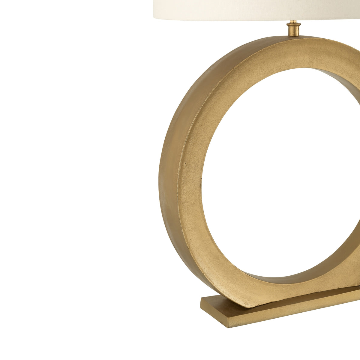 Table Lamp Round Aluminum Gold-Colored J-Line