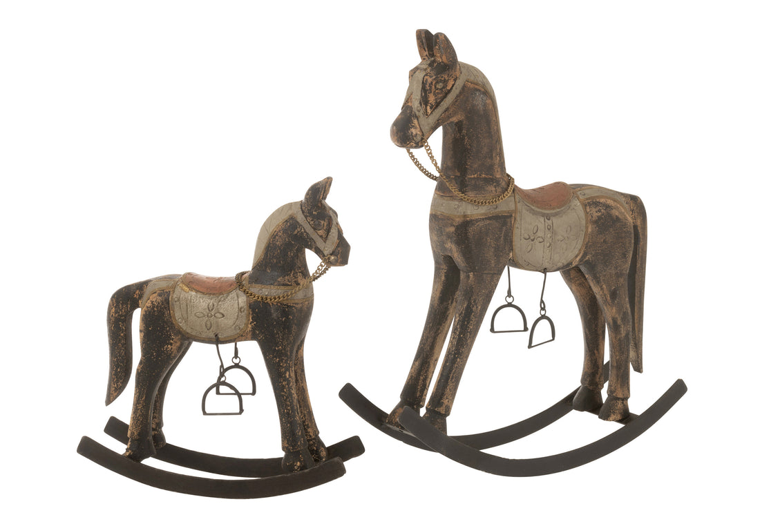 Rocking Horse Topo Mango Wood Mix Large J-Line