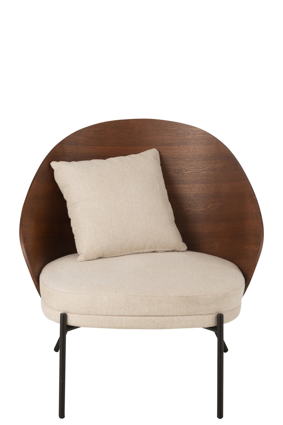 Lounger Lone Multiplex/Metal Brown/Beige J-Line