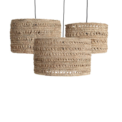 Seagrass Pendant Lights Herba Set of 3 Raw Materials