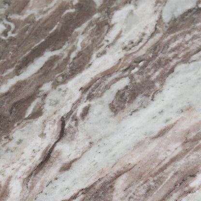 Marble side table round brown Raw Materials