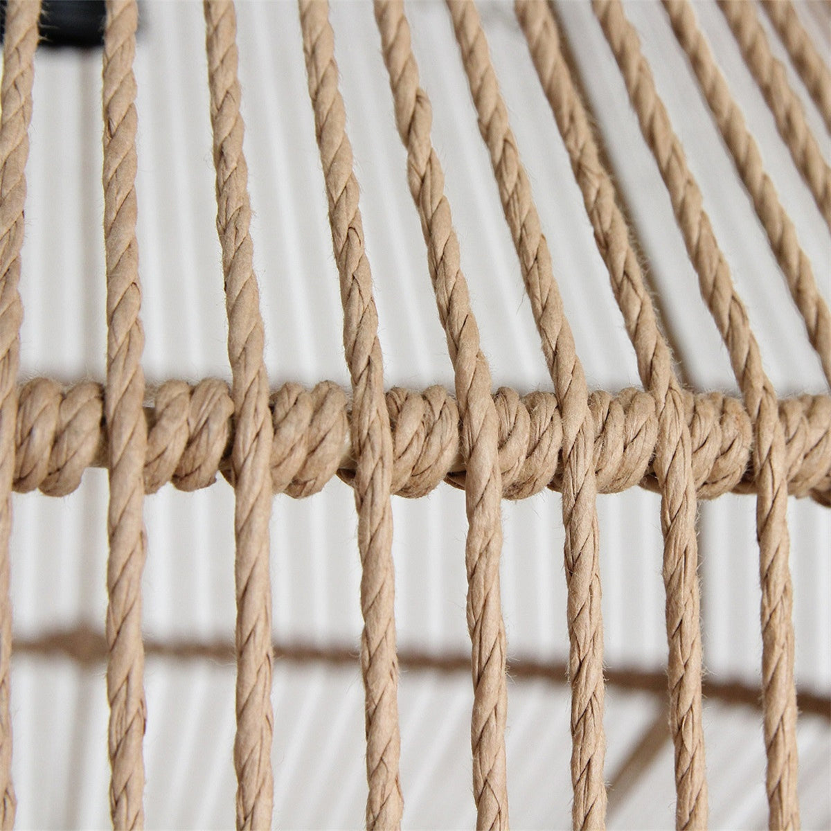 Linea Diamond Pendant Light Natural Rope Medium Ø44cm Raw Materials
