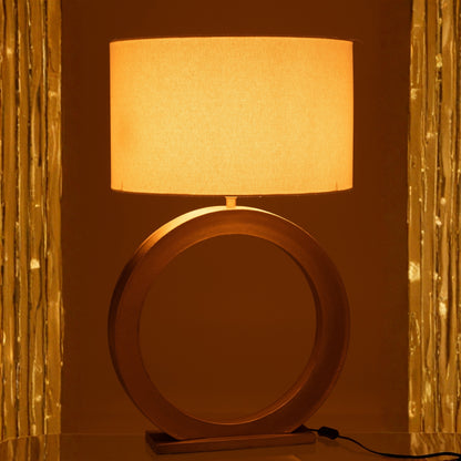 Table Lamp Round Aluminum Gold-Colored J-Line