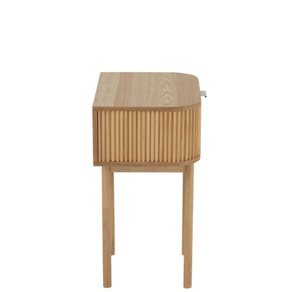 Round Nightstand MDF/Pine Natural J-Line