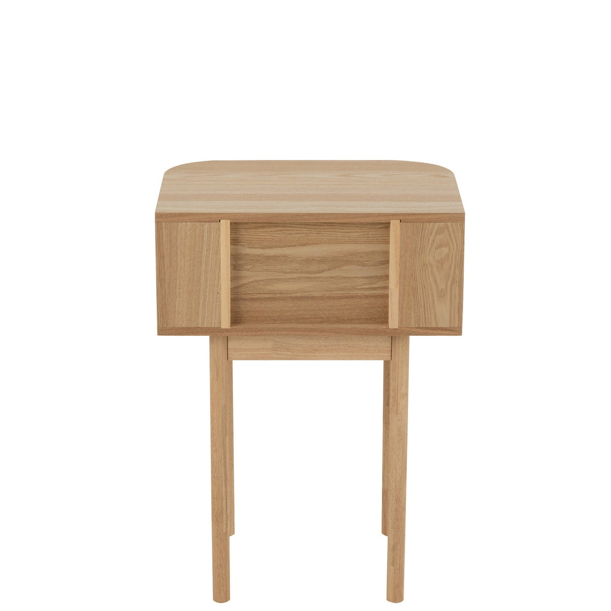 Round Nightstand MDF/Pine Natural J-Line