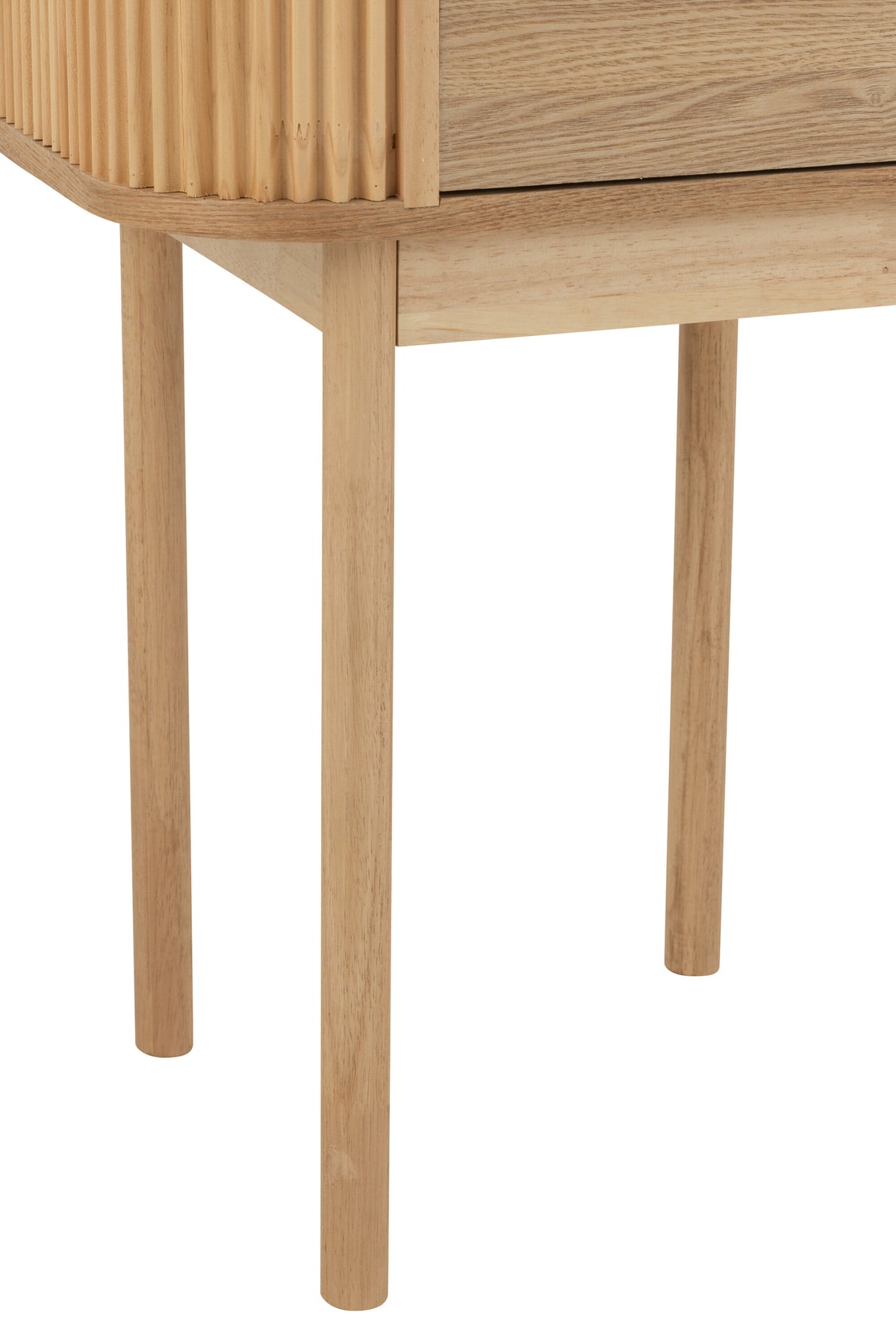 Round Nightstand MDF/Pine Natural J-Line