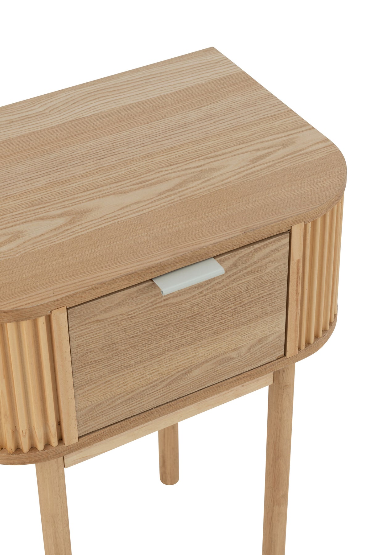 Round Nightstand MDF/Pine Natural J-Line