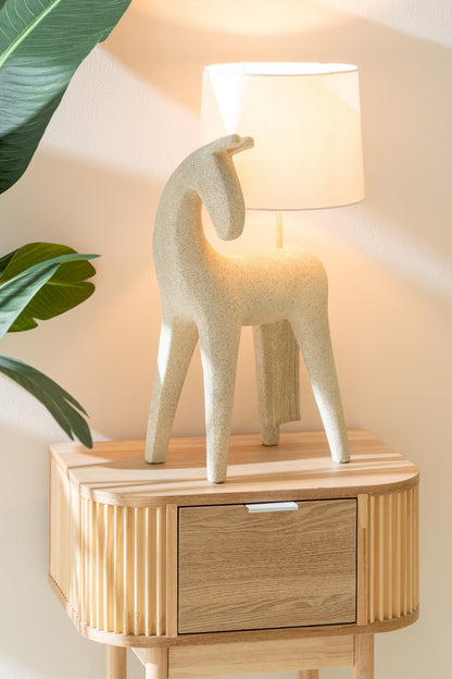 Round Nightstand MDF/Pine Natural J-Line